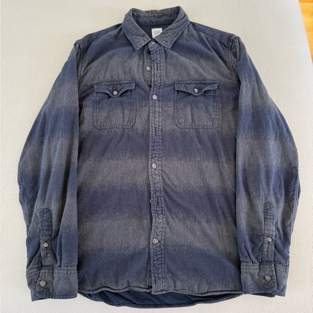 GAP Washed Indigo Flannel